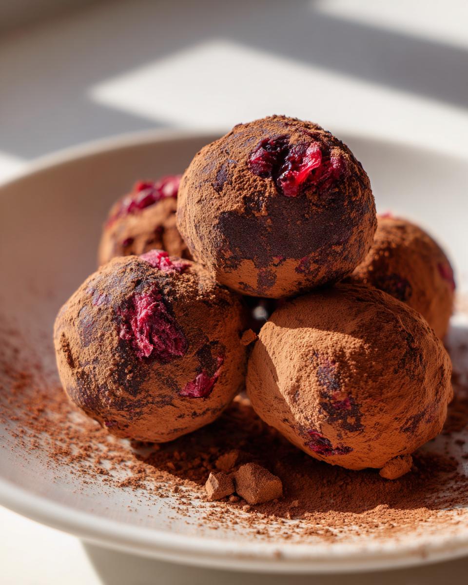 Cranberry Chocolate Truffles - detail 2