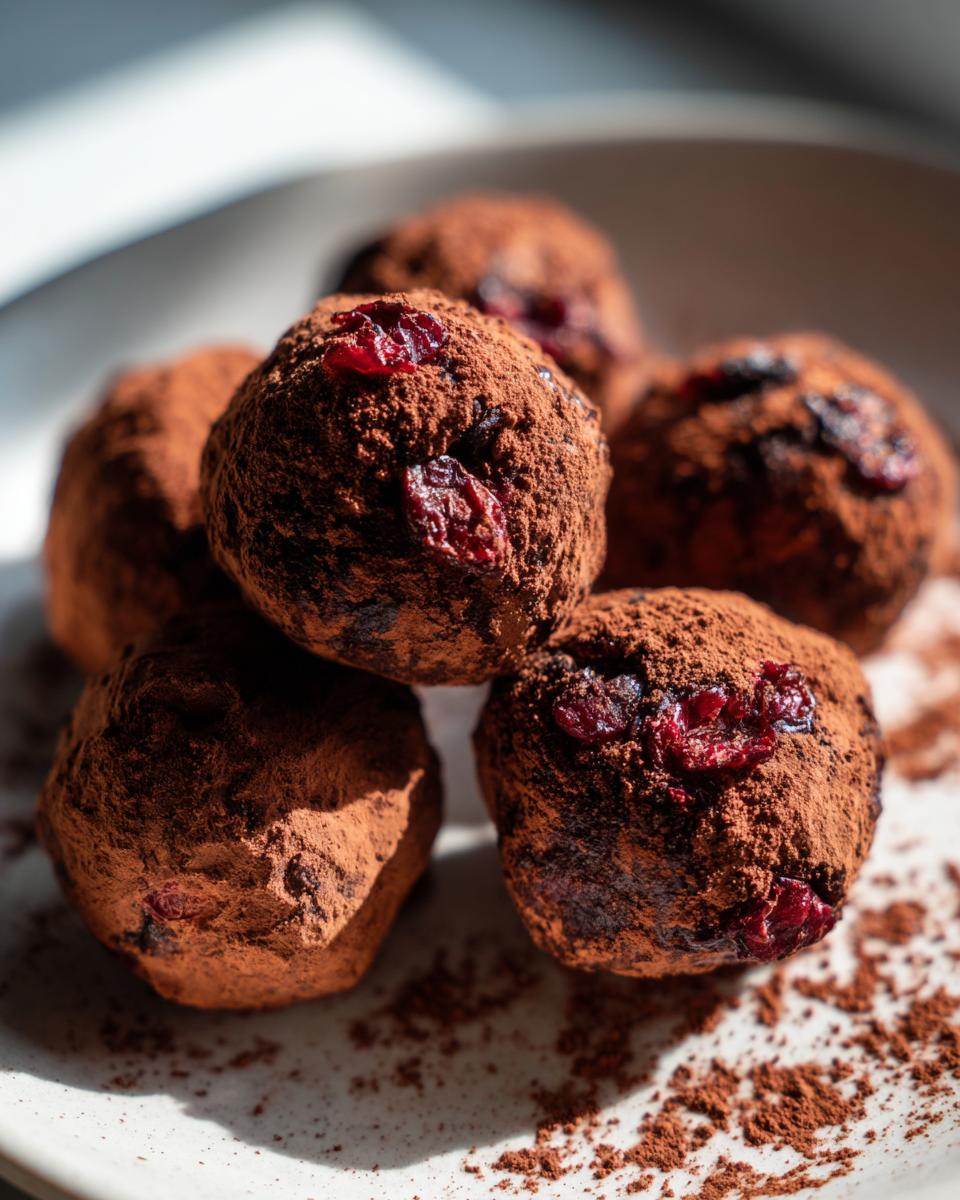 Cranberry Chocolate Truffles - detail 4