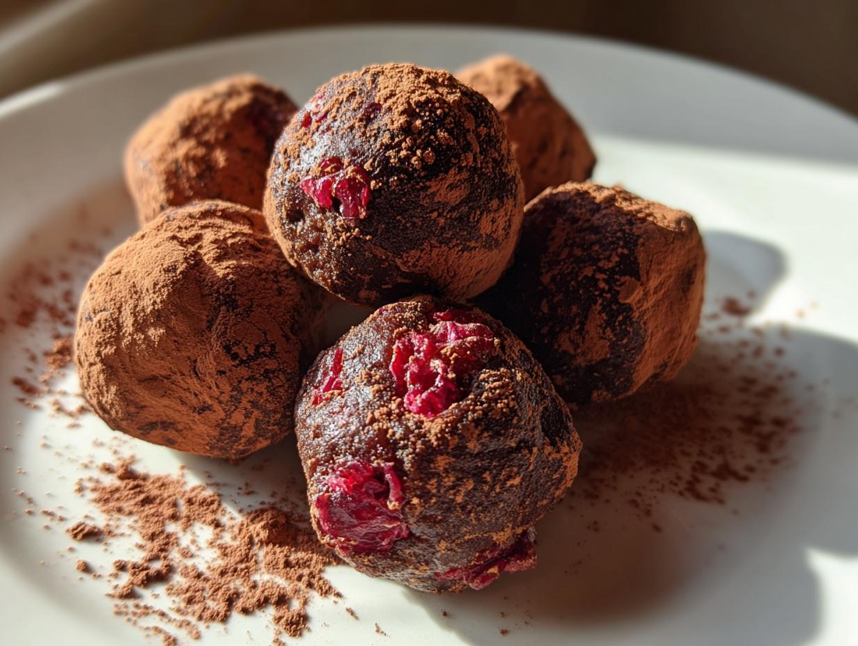 Cranberry Chocolate Truffles