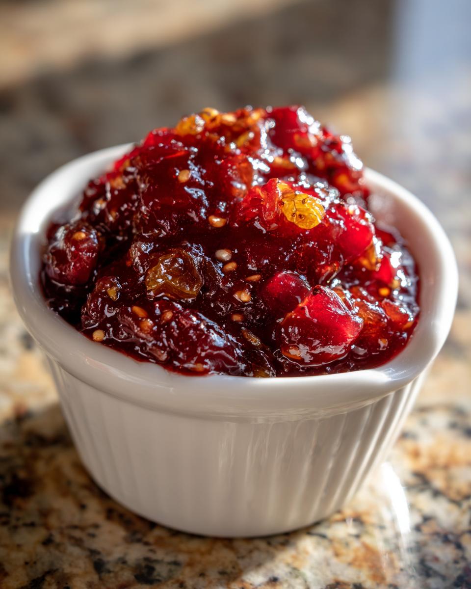 30-Minute Cranberry Chutney Recipe for Irresistible Flavor 5 Cranberry Chutney - detail 1