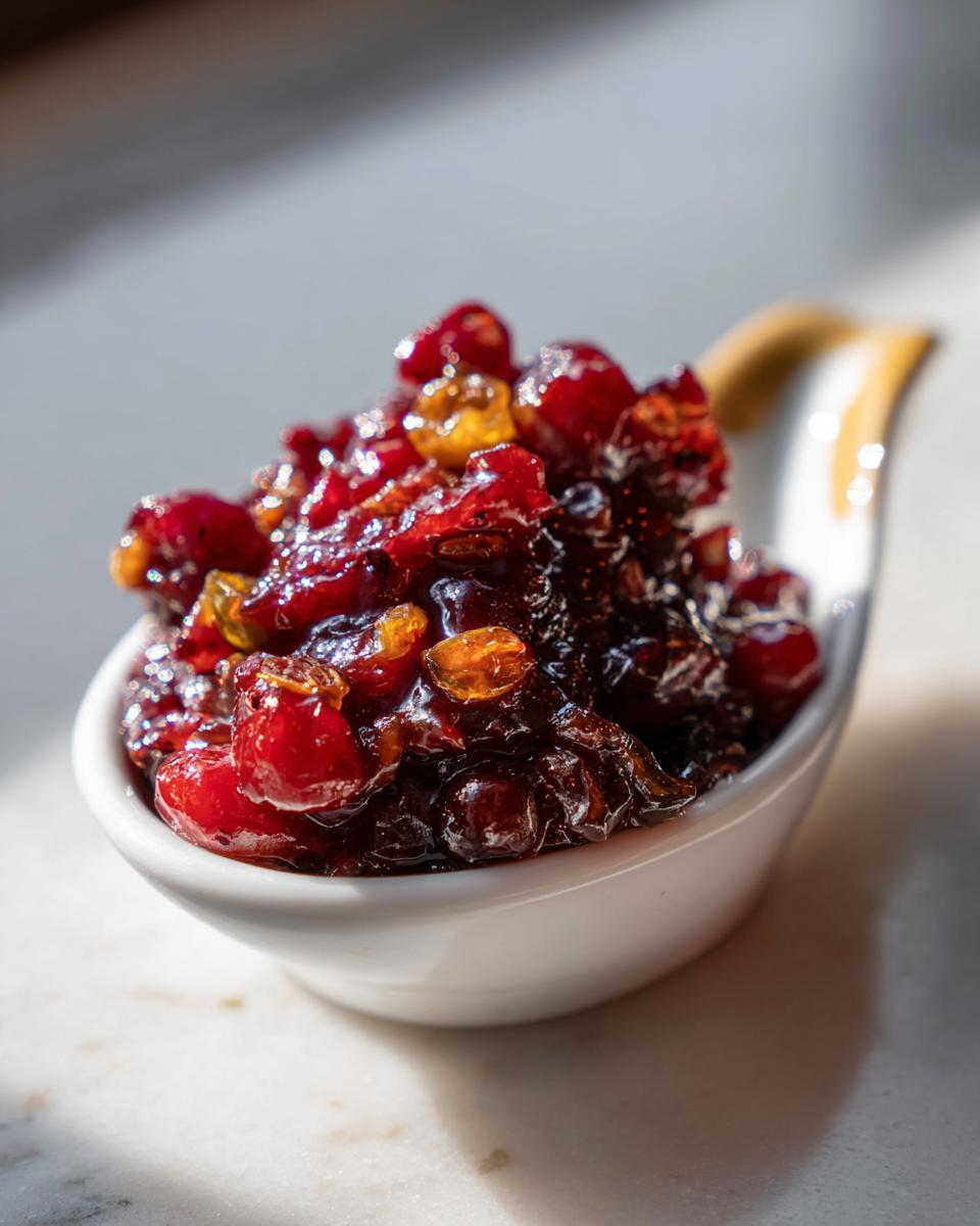30-Minute Cranberry Chutney Recipe for Irresistible Flavor 6 Cranberry Chutney - detail 2