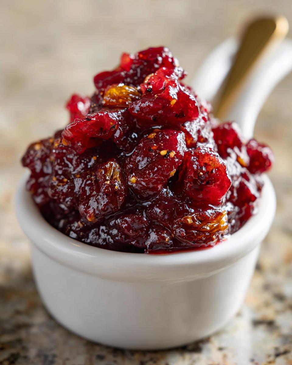 30-Minute Cranberry Chutney Recipe for Irresistible Flavor 7 Cranberry Chutney - detail 3
