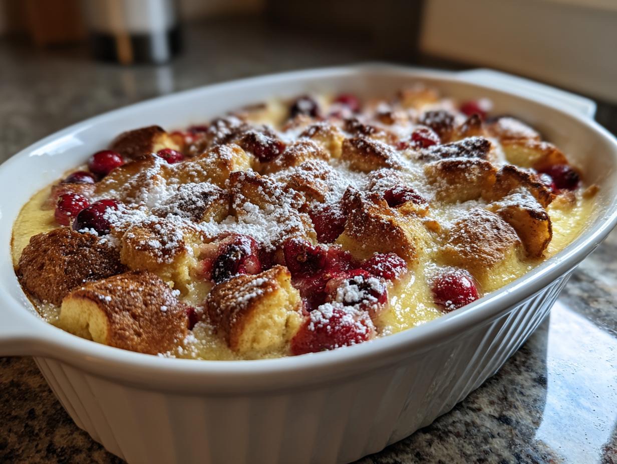 Cranberry Croissant Bake
