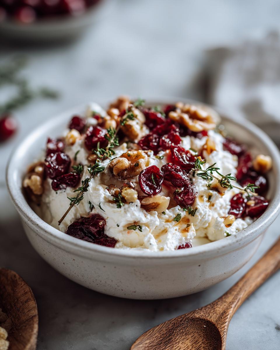 5-Minute Cranberry Goat Cheese Dip – Irresistible Holiday Magic 6 Cranberry Goat Cheese Dip - detail 2