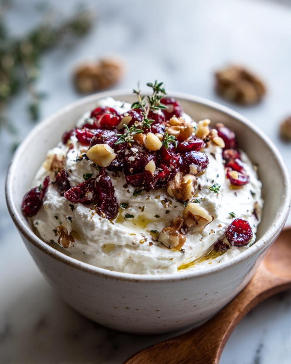 5-Minute Cranberry Goat Cheese Dip – Irresistible Holiday Magic 7 Cranberry Goat Cheese Dip - detail 3