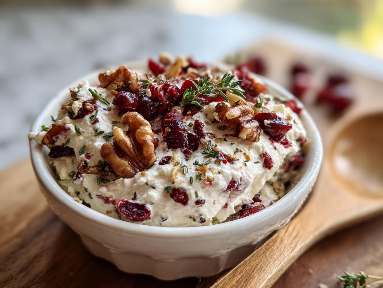 Cranberry Goat Cheese Dip