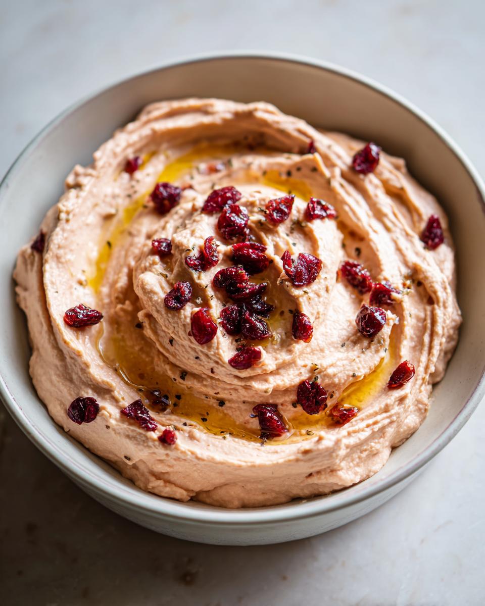 10-Minute Cranberry Hummus That Steals the Show 7 Cranberry Hummus - detail 3