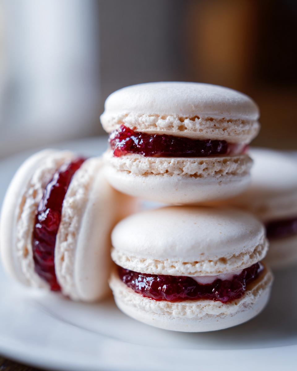 3 Irresistible Cranberry Macarons That Steal the Holiday Spotlight 8 Cranberry Macarons - detail 3