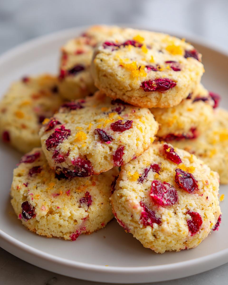Cranberry Orange Shortbread - detail 1
