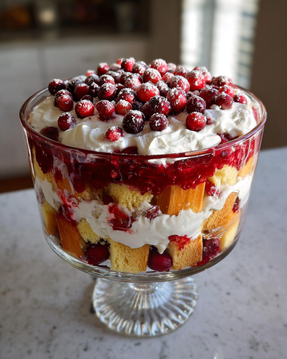 Cranberry Parfait Trifle - detail 1