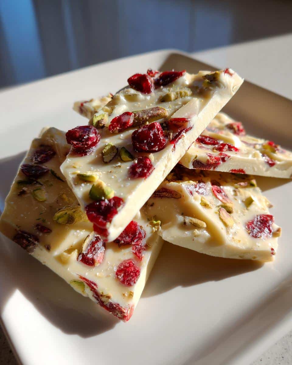 15-Minute Cranberry Pistachio Bark Recipe – Irresistible Holiday Magic 7 Cranberry Pistachio Bark - detail 2