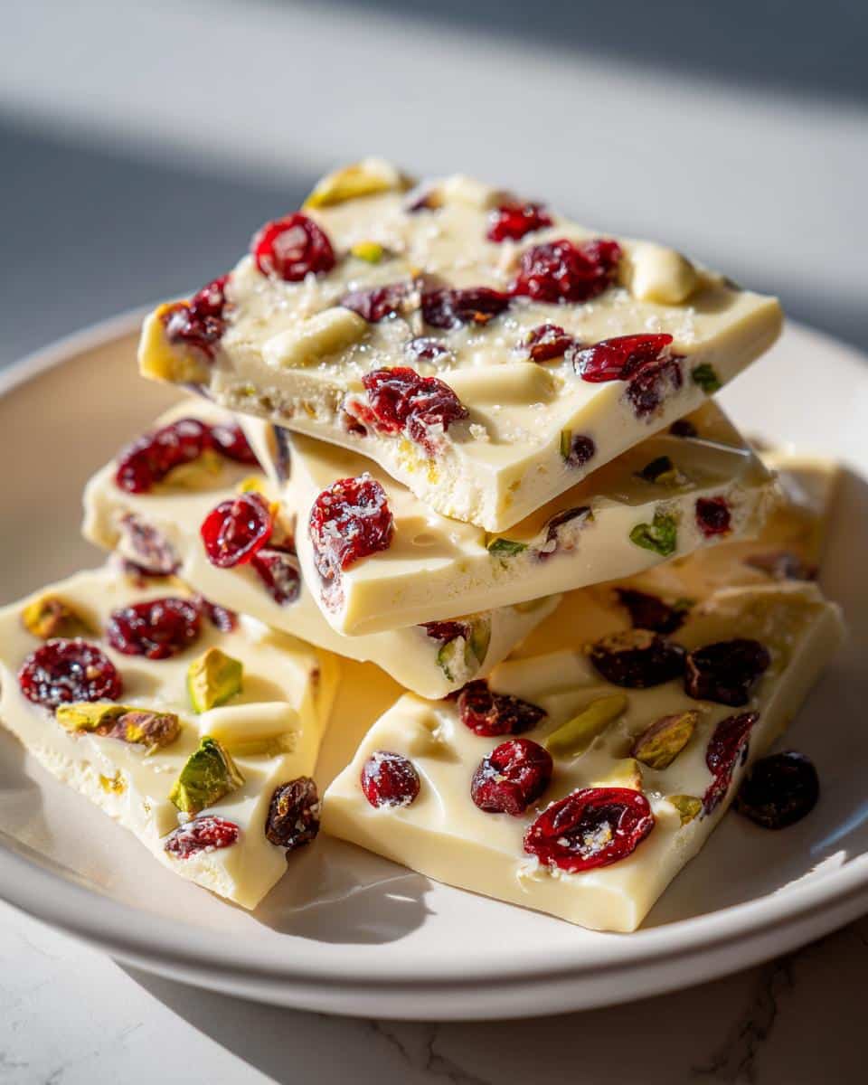 15-Minute Cranberry Pistachio Bark Recipe – Irresistible Holiday Magic 9 Cranberry Pistachio Bark - detail 4