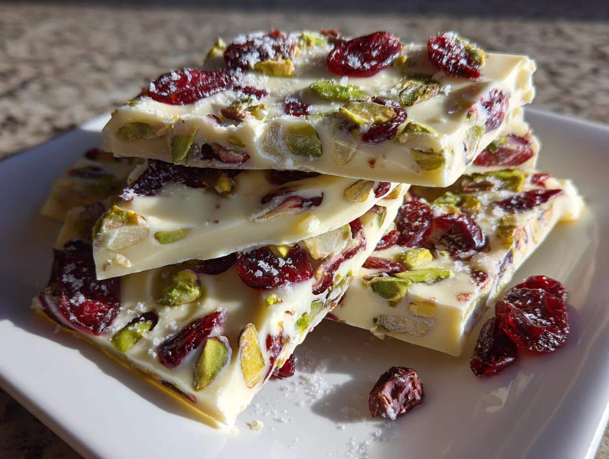 Cranberry Pistachio Bark