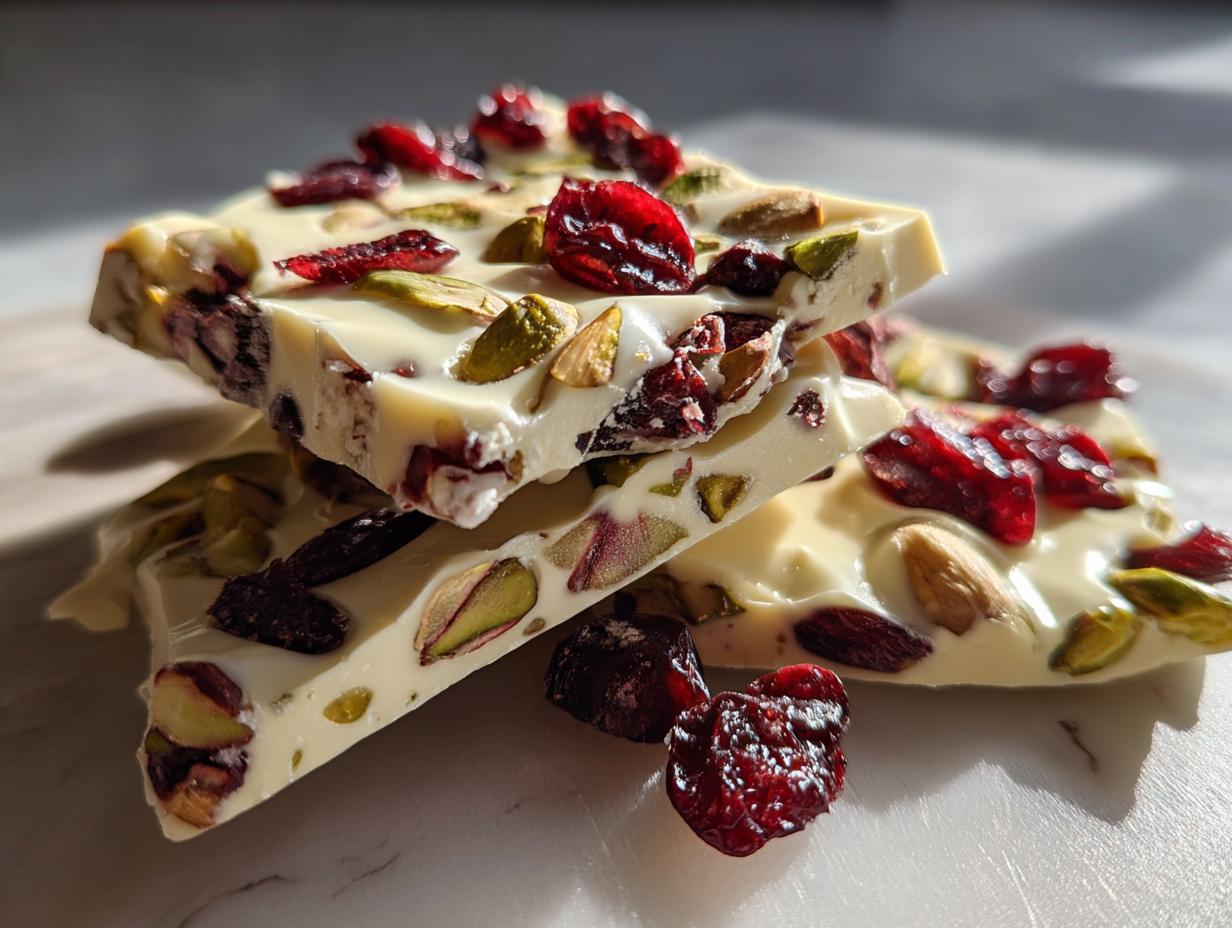 Cranberry Pistachio Bark