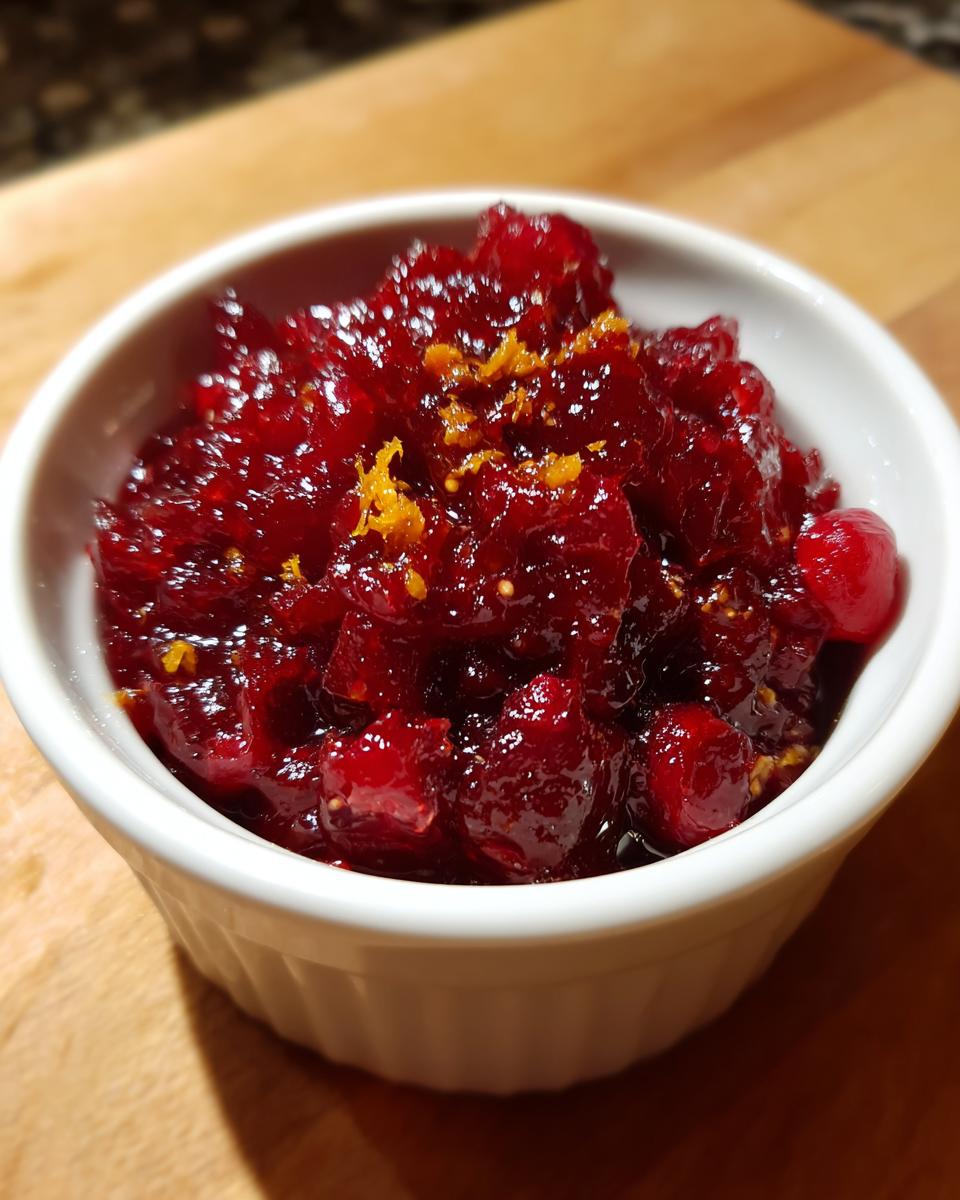 20-Minute Zesty Cranberry Relish with Ginger to Wow Guests 6 Cranberry Relish with Ginger - detail 1