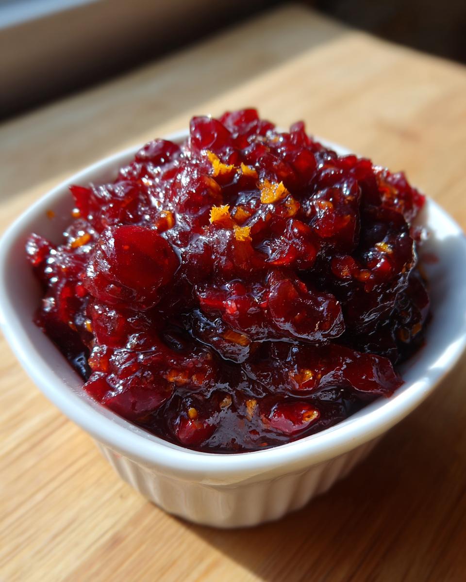 20-Minute Zesty Cranberry Relish with Ginger to Wow Guests 8 Cranberry Relish with Ginger - detail 3