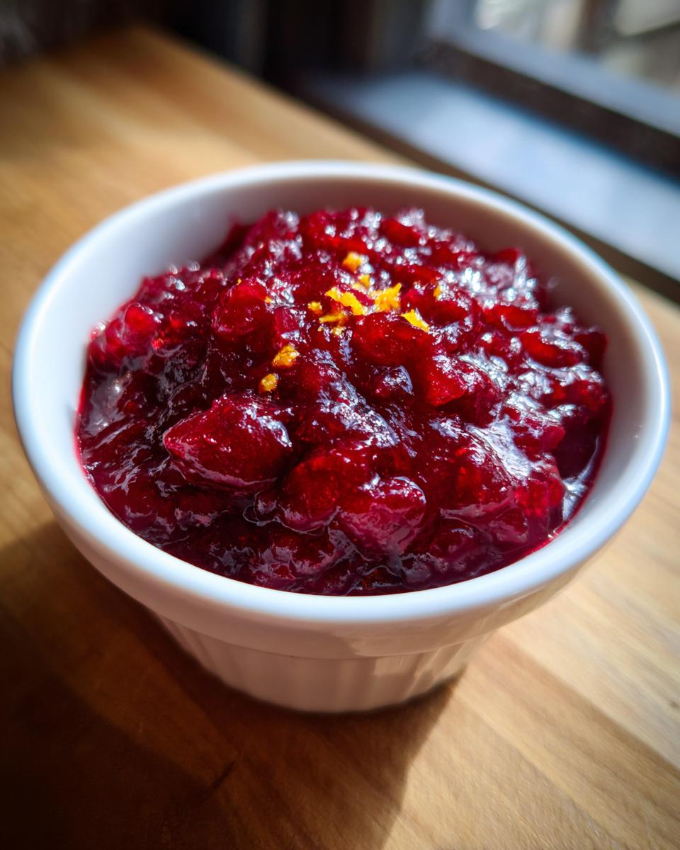 20-Minute Zesty Cranberry Relish with Ginger to Wow Guests 9 Cranberry Relish with Ginger - detail 4