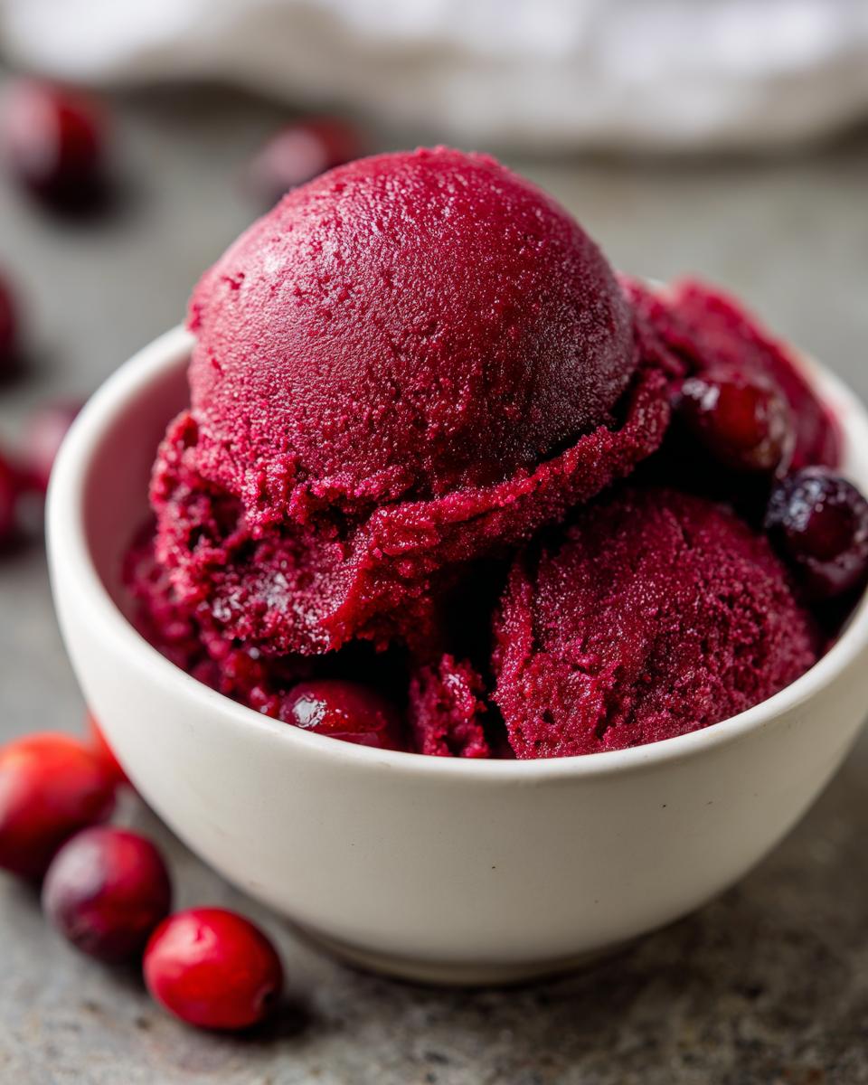 Tantalizing 4-Ingredient Cranberry Sorbet You'll Crave 6 Cranberry Sorbet - detail 2