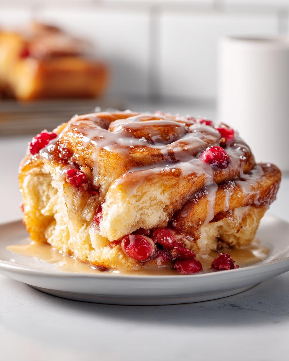 Cranberry Sticky Buns - detail 1