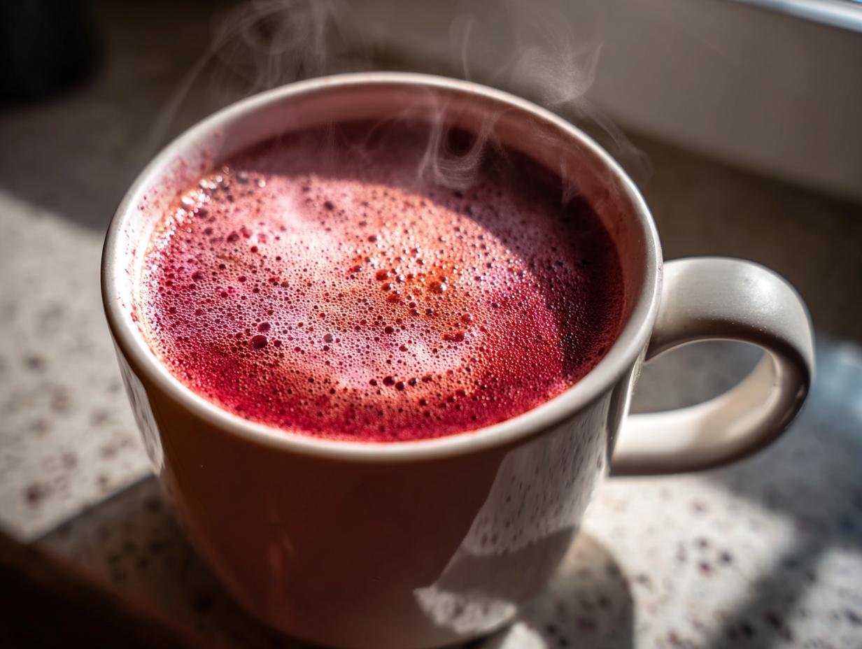 Cranberry Tea Latte