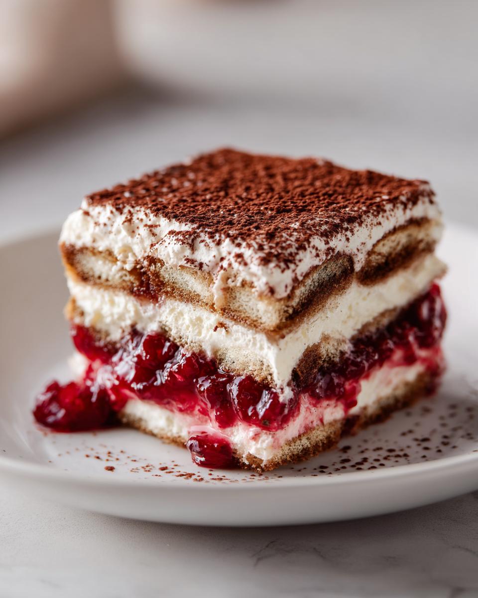 Irresistible 4-Layer Cranberry Tiramisu That Steals Hearts 7 Cranberry Tiramisu - detail 2