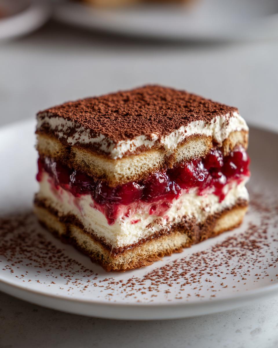 Irresistible 4-Layer Cranberry Tiramisu That Steals Hearts 8 Cranberry Tiramisu - detail 3