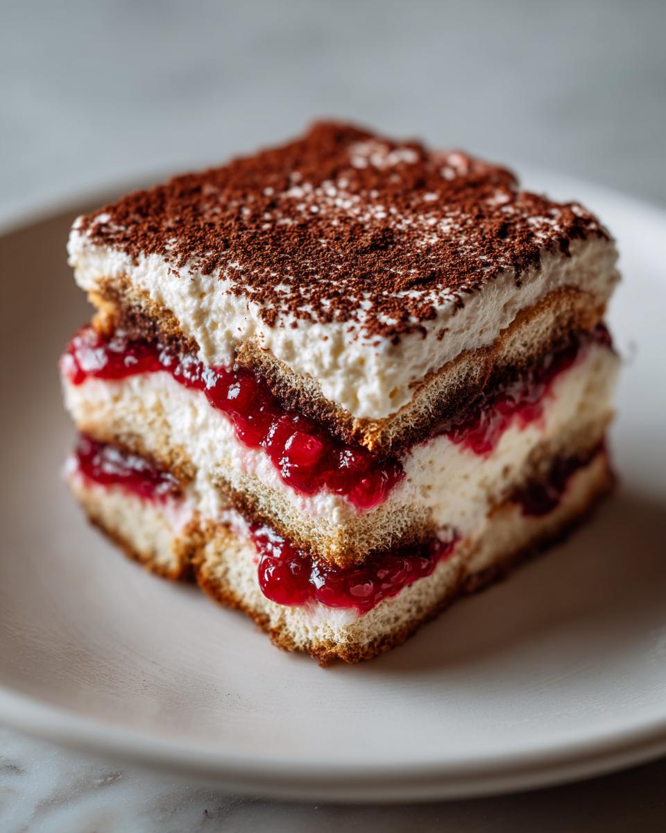 Irresistible 4-Layer Cranberry Tiramisu That Steals Hearts 9 Cranberry Tiramisu - detail 4