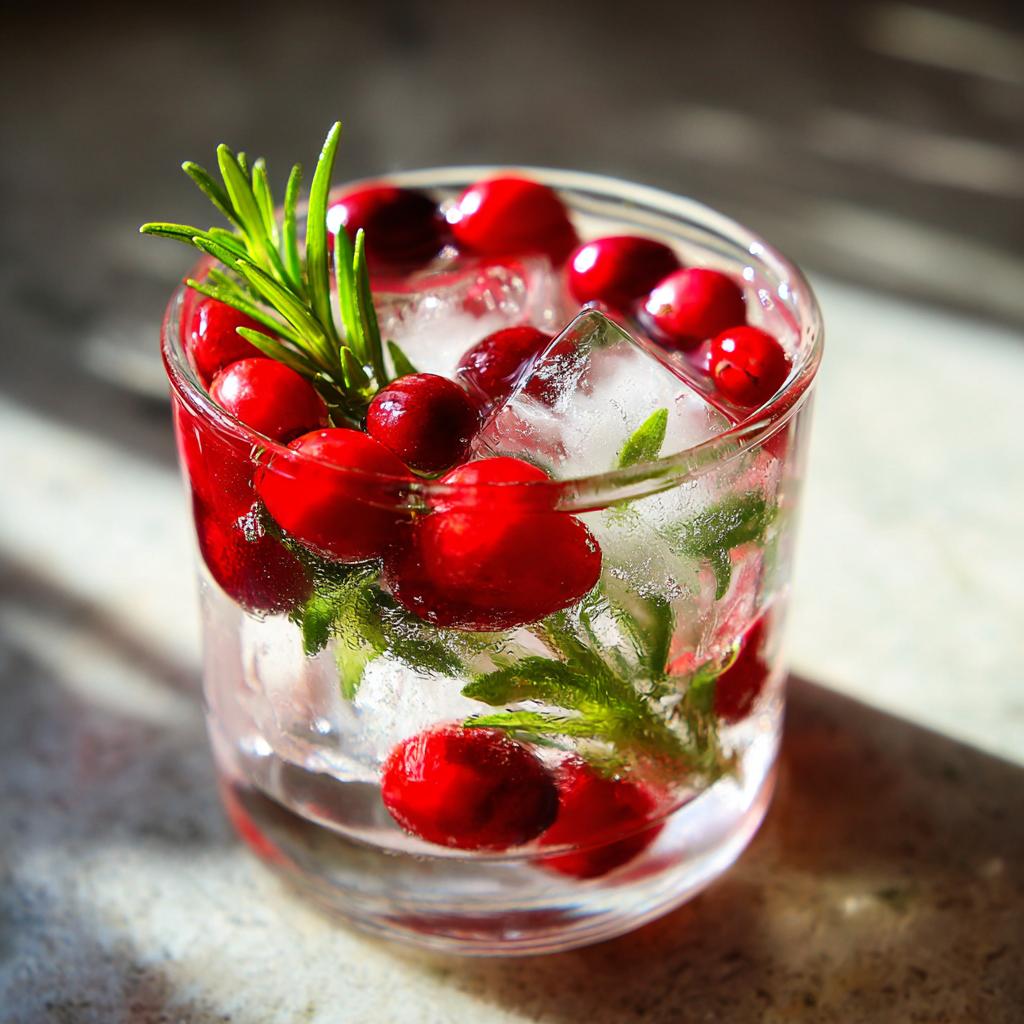 Stunning 24 Cranberry and Rosemary Ice Cubes Recipe | Magical Hack 5 Cranberry and Rosemary Ice Cubes - detail 1