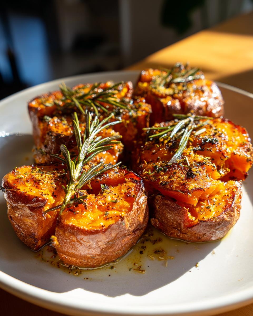 5-Star Crispy Smashed Sweet Potatoes You Need to Try 9 Crispy Smashed Sweet Potatoes - detail 4