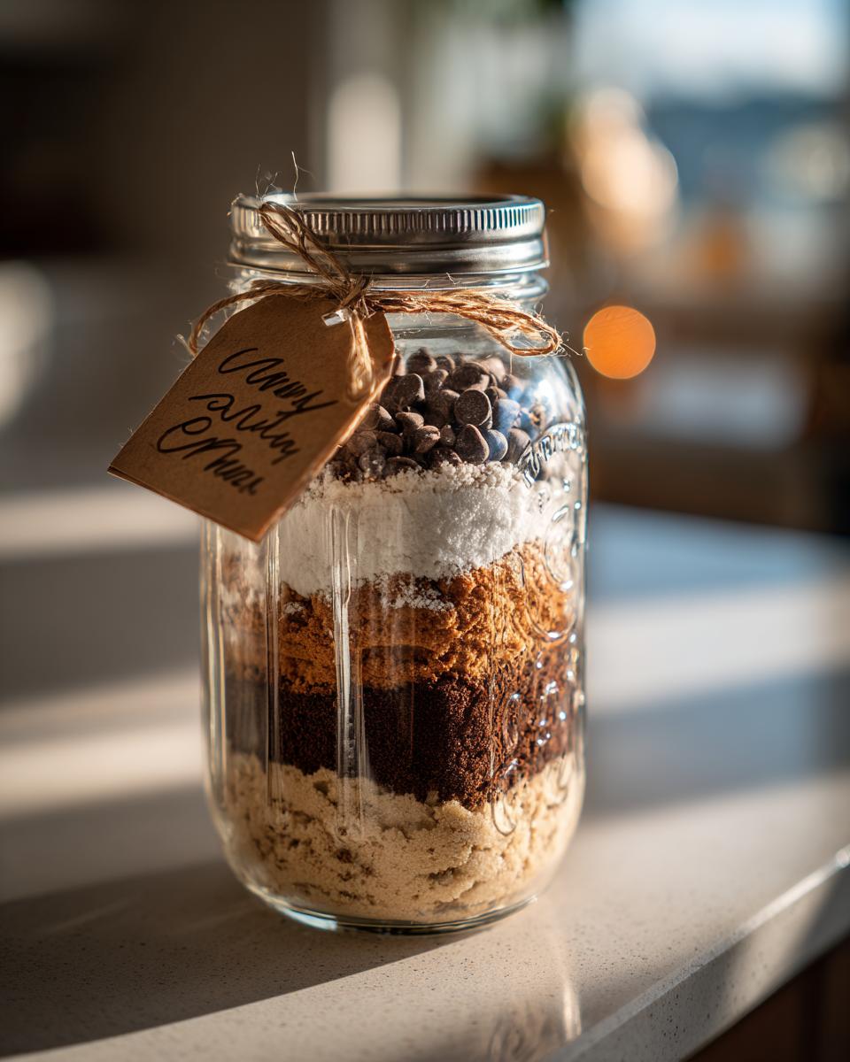 DIY Cookie Mix in a Jar - detail 2