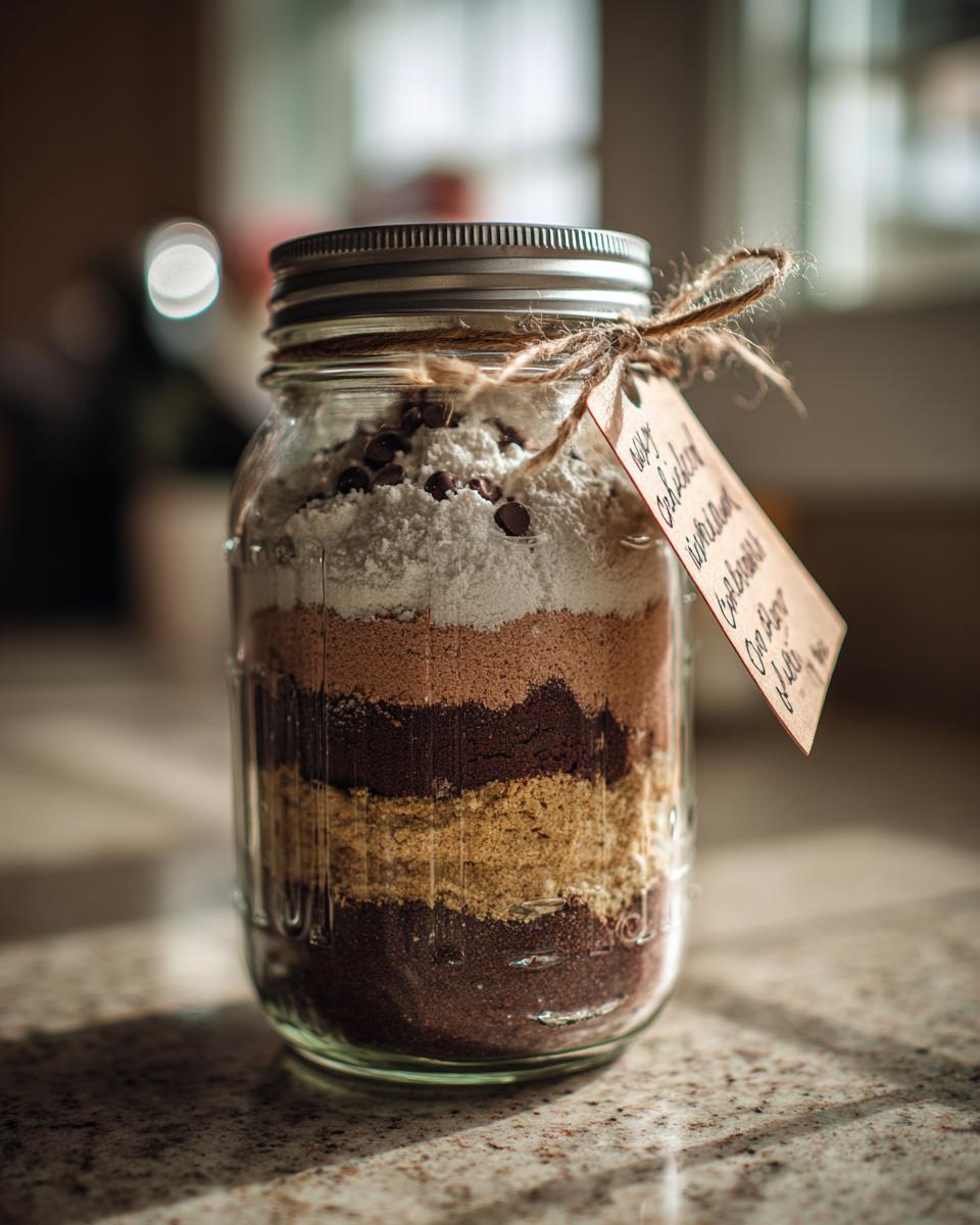 DIY Cookie Mix in a Jar - detail 4