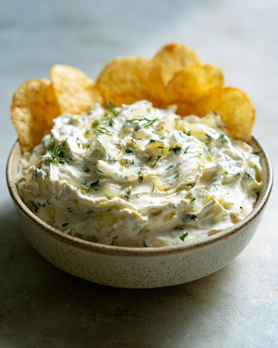 Dill Pickle Dip - detail 1