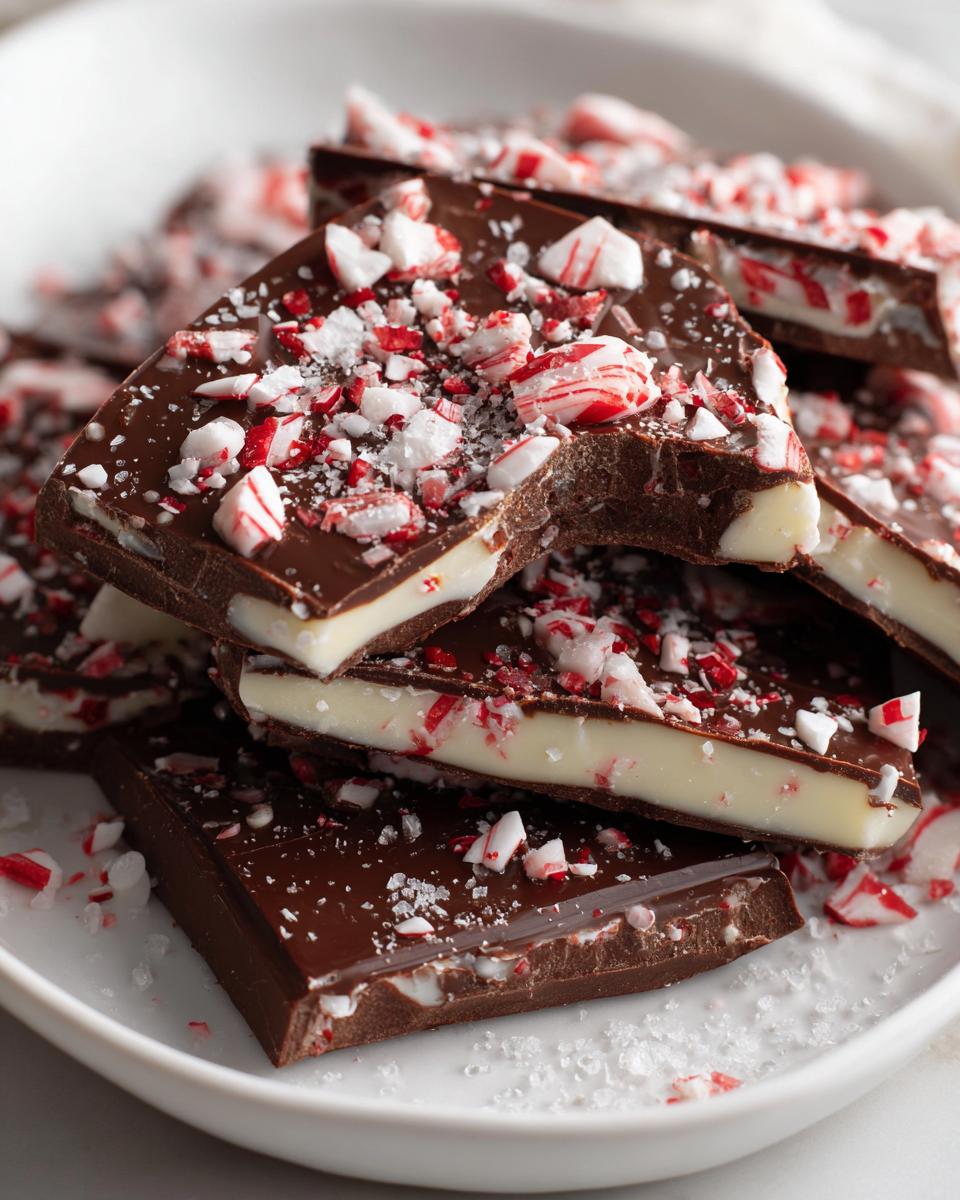 10-Minute Double Chocolate Peppermint Bark Heaven 7 Double Chocolate Peppermint Bark - detail 2
