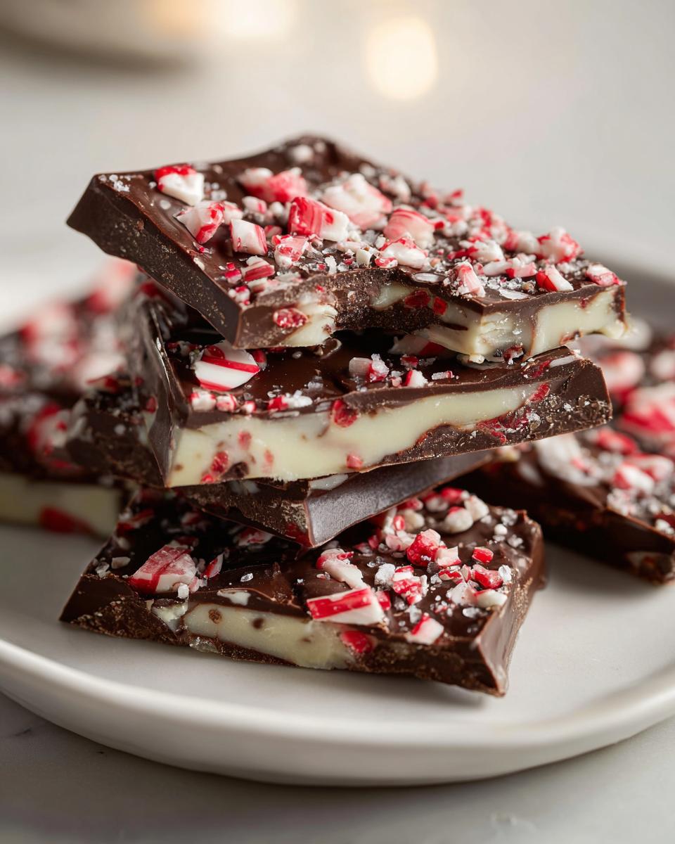 10-Minute Double Chocolate Peppermint Bark Heaven 9 Double Chocolate Peppermint Bark - detail 4