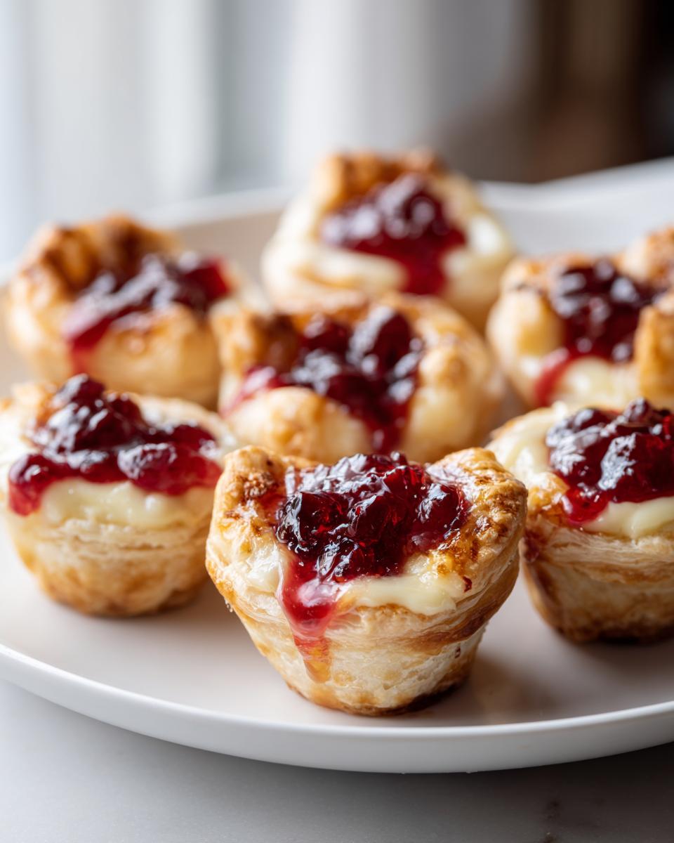 Easy 3-Ingredient Cranberry Brie Bites - detail 3