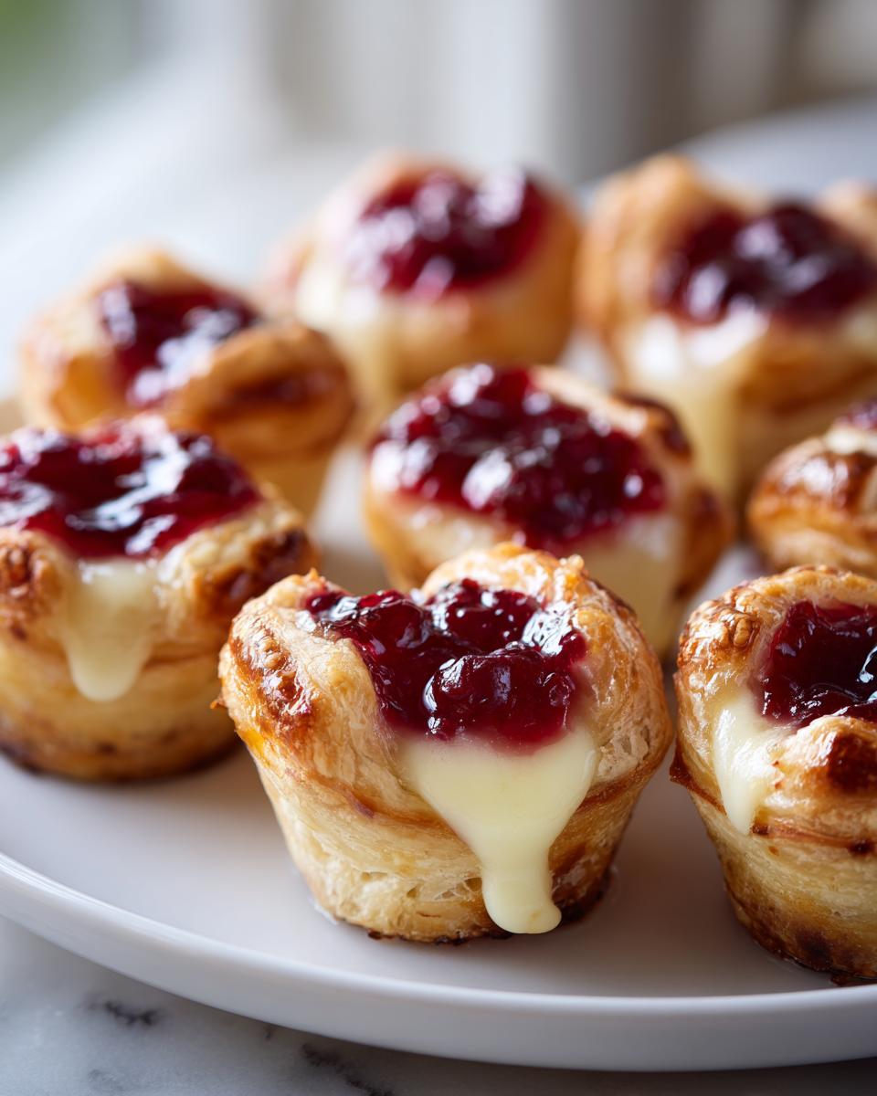Easy 3-Ingredient Cranberry Brie Bites - detail 4