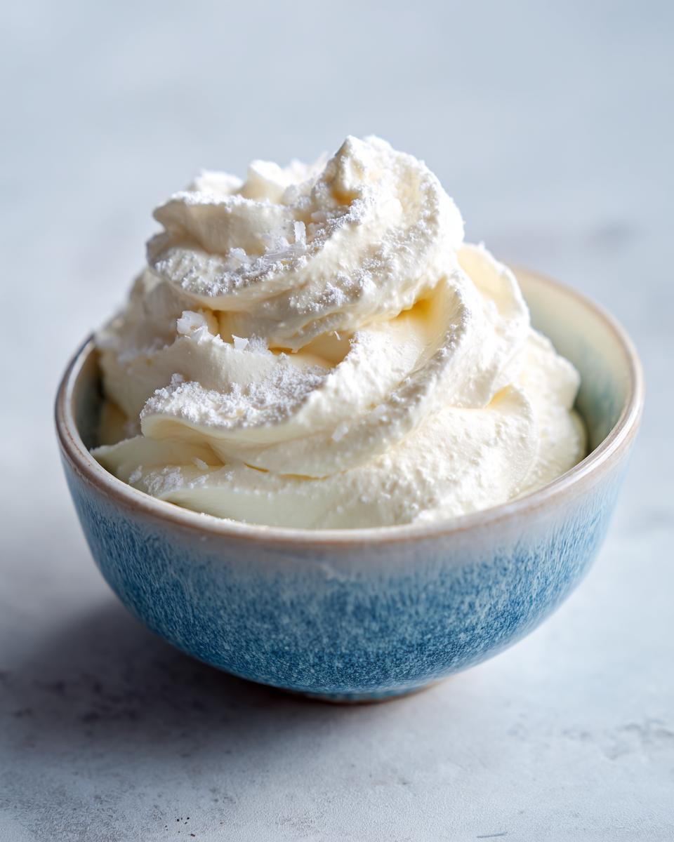 Easy Coconut Whipped Cream - detail 1