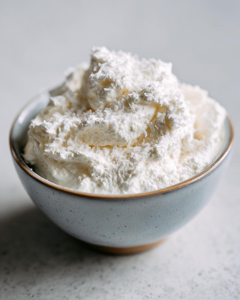 Easy Coconut Whipped Cream - detail 2