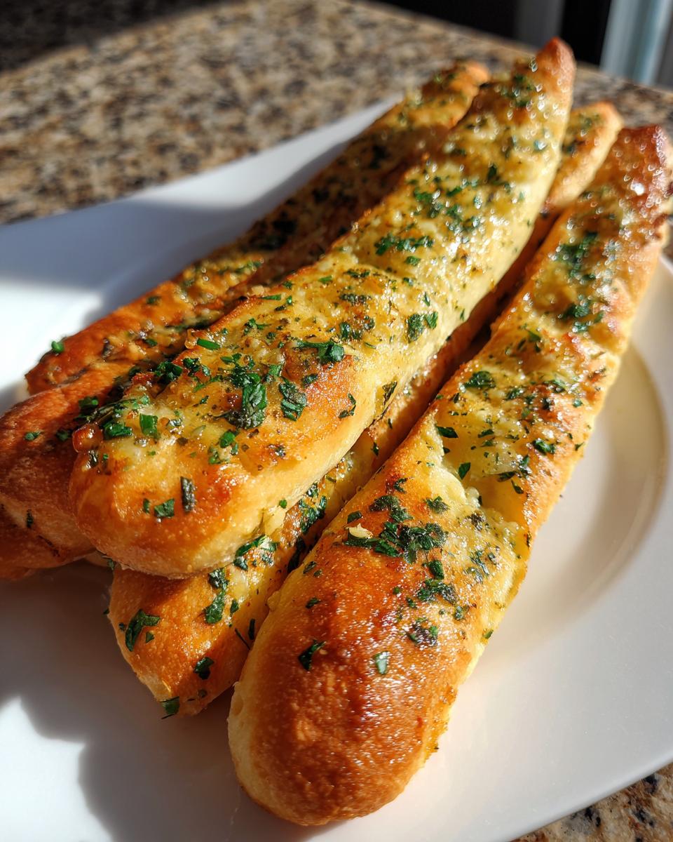 Easy Garlic Breadsticks - detail 1