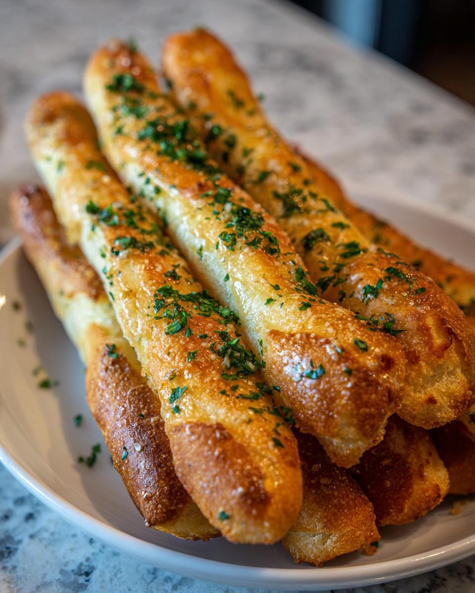 Easy Garlic Breadsticks - detail 2