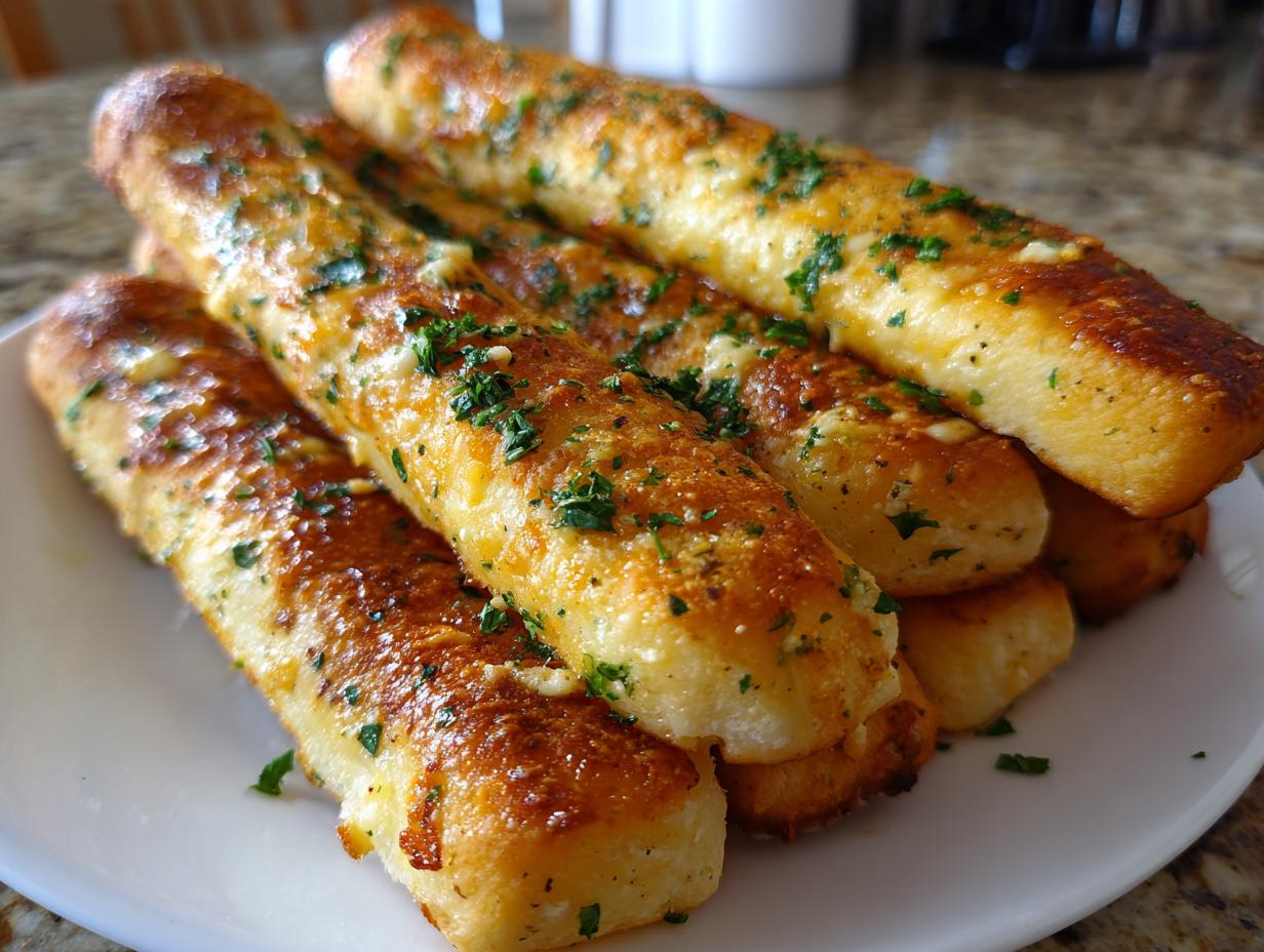 Easy Garlic Breadsticks