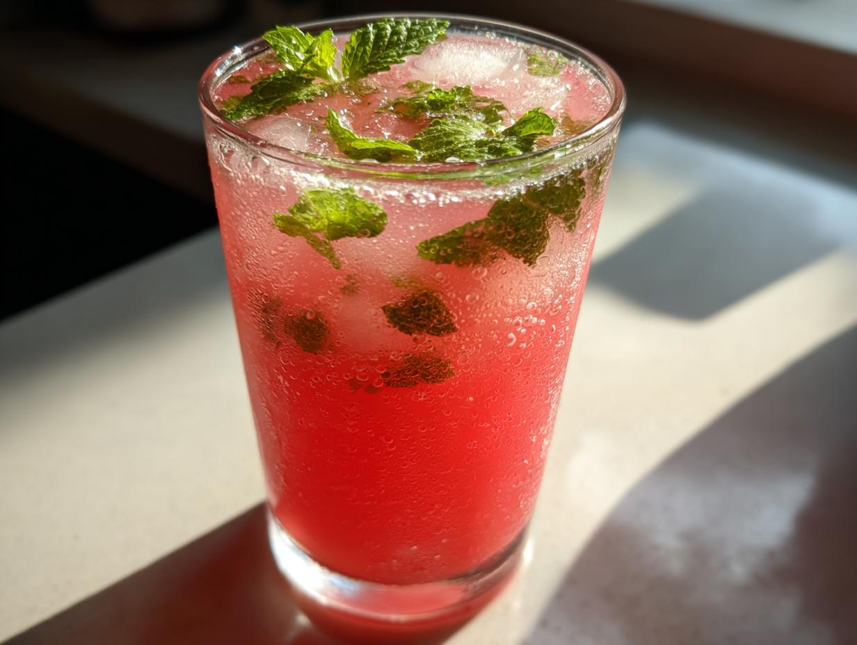 Easy Watermelon Mint Cooler