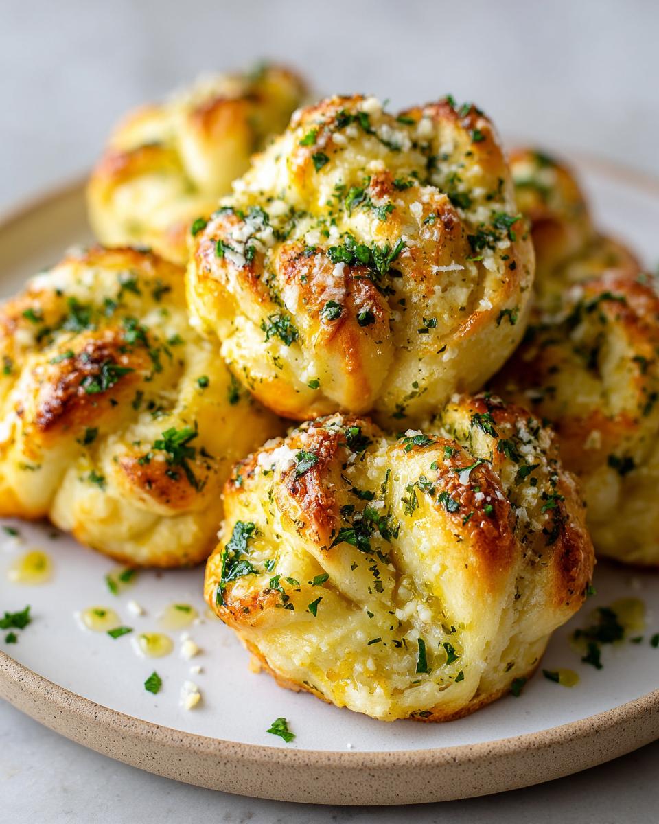 Garlic Parmesan Knots: Irresistible 12-Minute Bread Perfection 6 Garlic Parmesan Knots - detail 2