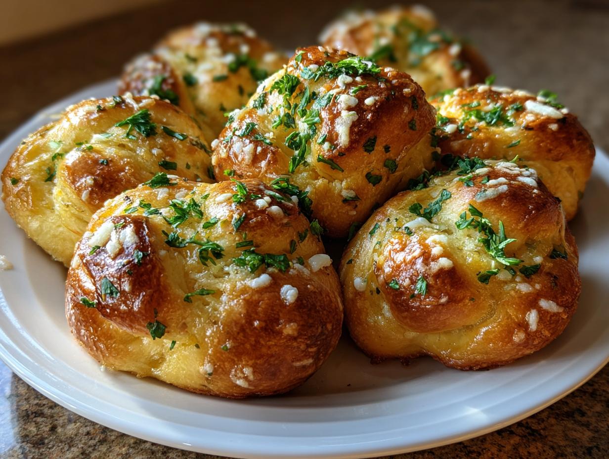 Garlic Parmesan Knots