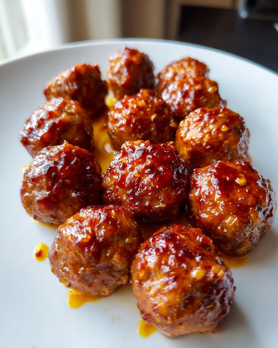 Holiday Honey-Garlic Meatballs - detail 1