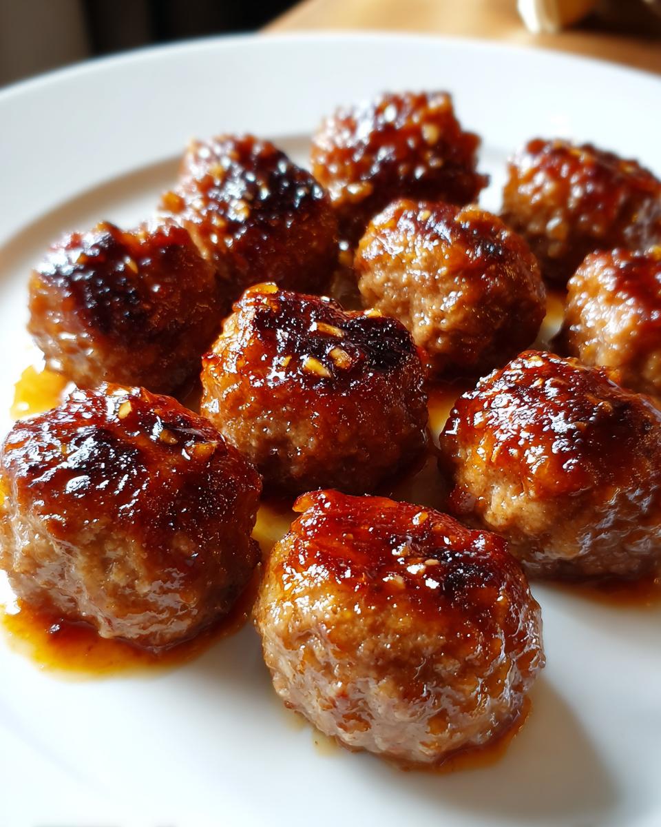 Holiday Honey-Garlic Meatballs - detail 3