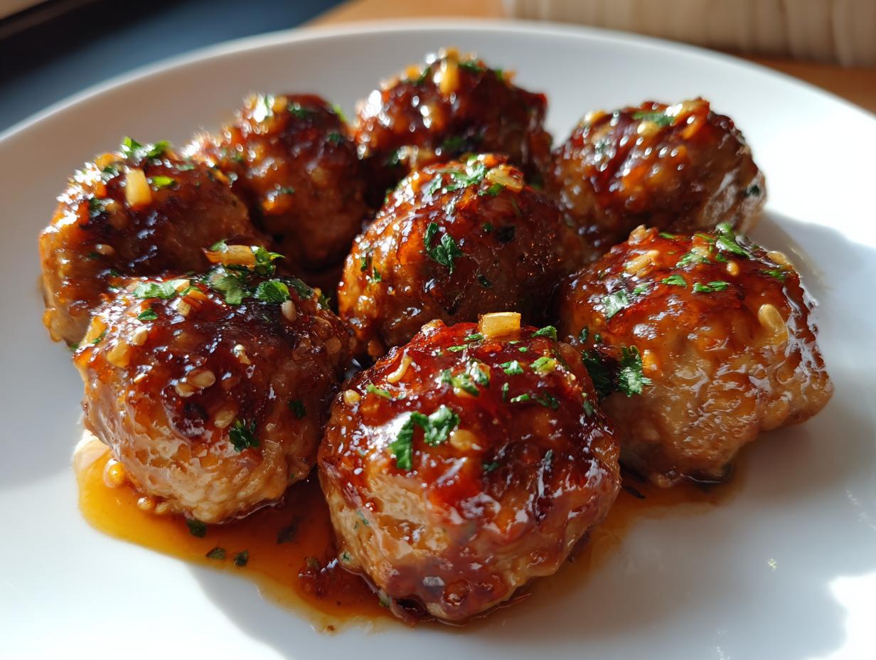 Holiday Honey-Garlic Meatballs
