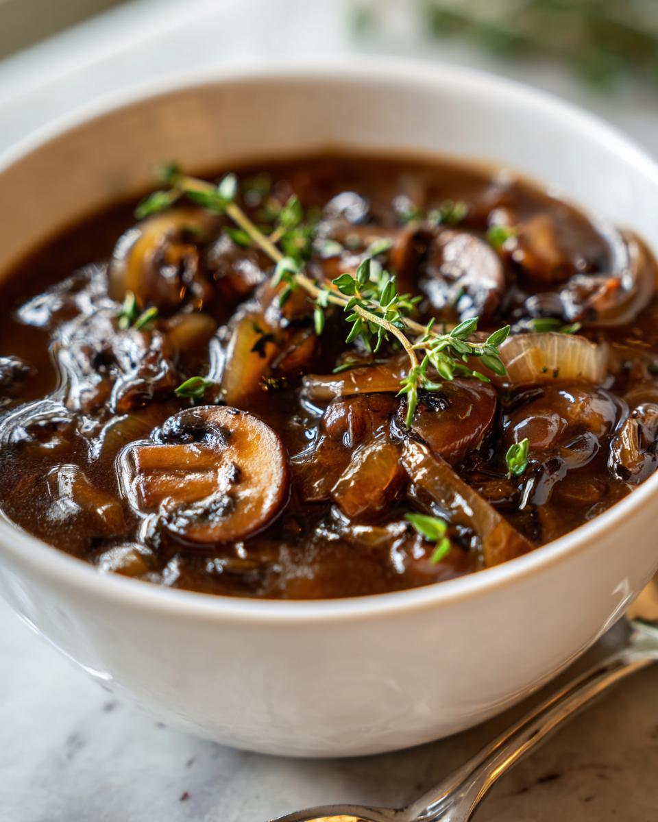 Homemade Mushroom Gravy - detail 2