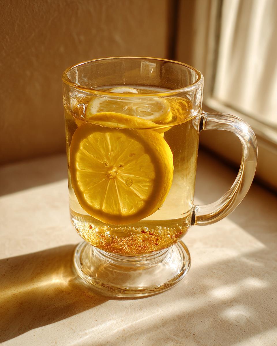 Honey-Sweetened Hot Lemonade - detail 1
