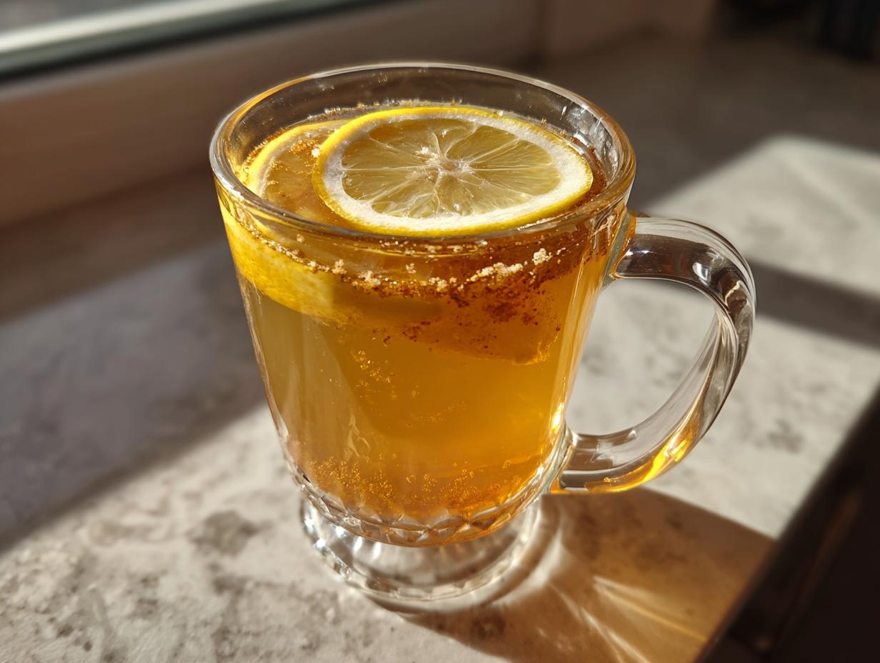Honey-Sweetened Hot Lemonade